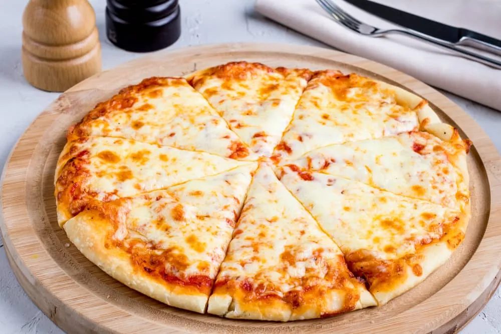Cheese pizza menu item from Bloomfield Village Pizza