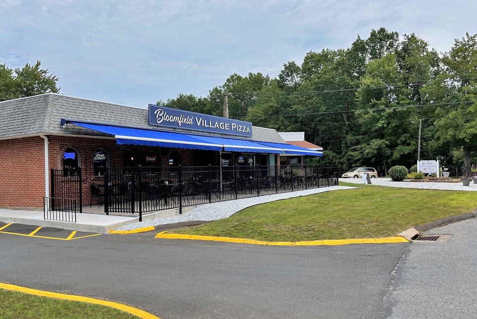 Map location for Bloomfield Village Pizza at 34 Tunxis Ave Bloomfield CT